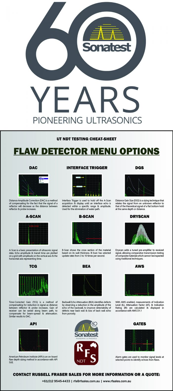 Ultrasonic Testing: Flaw Detector Infographic