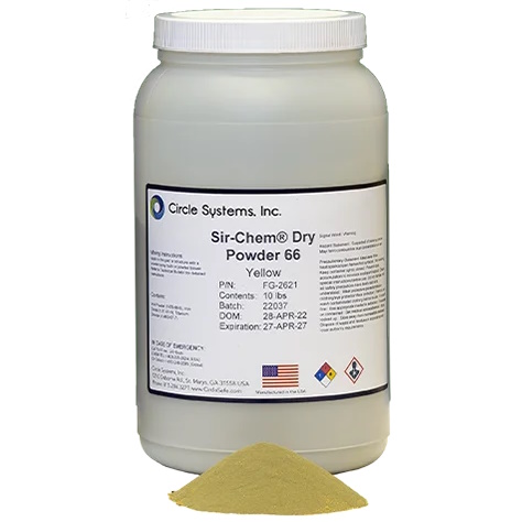 Circle Systems, #66 Yellow Dry Magnetic Particle Powder, 50 lb