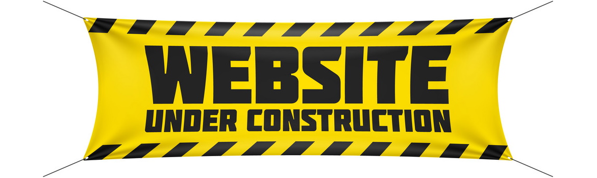 Website under construction banner